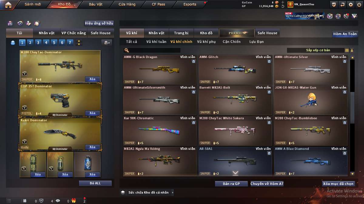 shop acc cf uy tin gia re